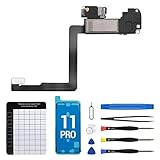 CYKJGS for iPhone 11 Pro Ear Speaker Replacement OEM Repair Kit New Front Earpiece Module with Proximity Sensor Flex Cable Connector Ambient Light Sensor Part Fix Tools Kit for A2160 A2217 A2215
