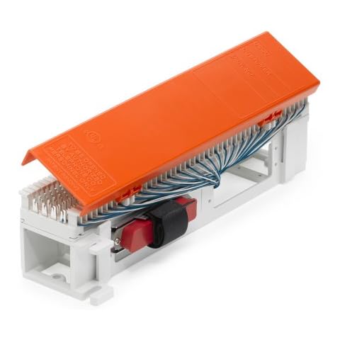 Leviton 40066-mr Anschluss blck-66clip Split M Typ verbunden 1 25 Paar Köcher (FE) mit Halterung und Abdeckung im lieferumfang enthalten Cover