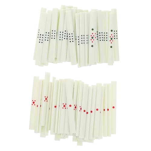 VICASKY 88pcs Chip-Stick Game Suministros Mahjong Conector Portalámparas Mahjong Chips Mahjong Accesorios Fichas de póquer Fichas de Mahjong Noche de Juegos Herramientas de revisión para juegos chinos