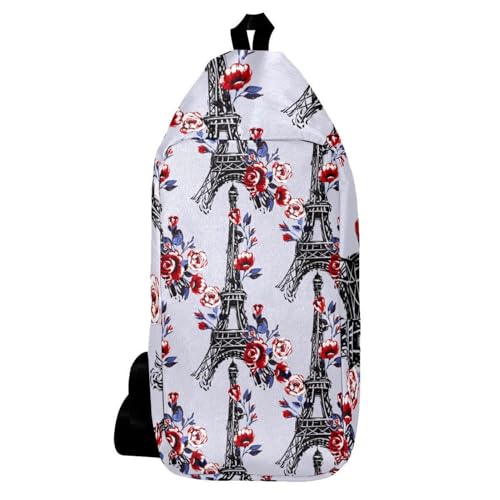 Sac à bandoulière Tour Eiffel pour voyage et randonnée légère
