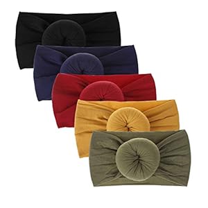 DRESHOW Baby Haarband Baby Hoofdbanden voor Meisjes Pasgeboren Baby Nylon Hoofdbanden met Strikken Haaraccessoires