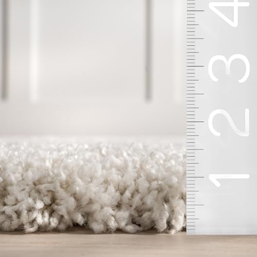 Tapete nuLOOM Gloria Abstract Shag 9'x12' Beige miniatura 2