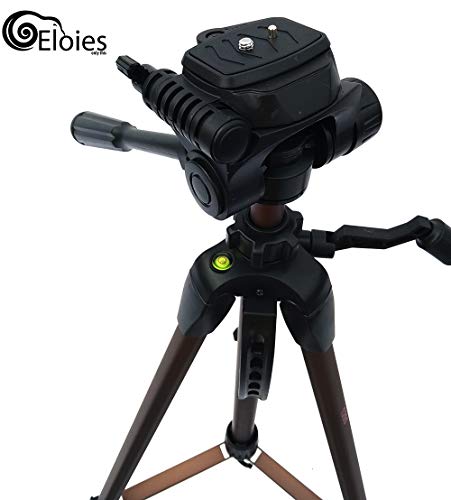 Image of Eloies Travel Series TL-51 Aluminum Tripod Stand for DSLR /Mobile Phone /SLR and Digital Camera Maximum Height 60 inch / 5' Feet | Light-Weight Compact Size Travel Tripod with Mobile Tripod Holder Mount