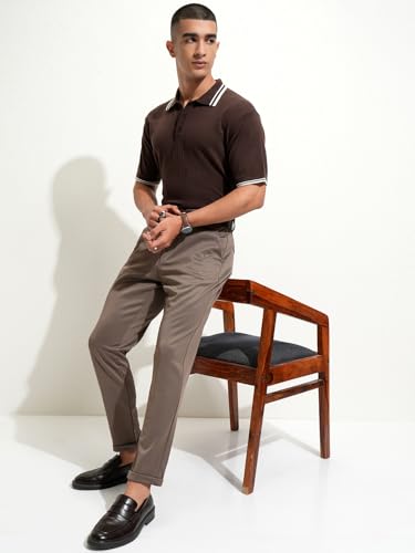 Image of Highlander Men's Polo Tshirt | Flat Knit | Regular Fit | Polo T-Shirt for Man