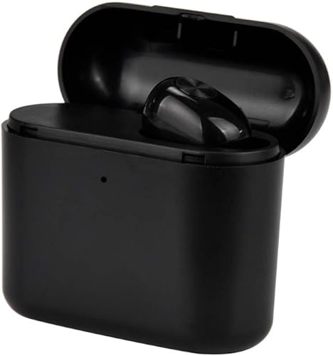 TIMEMEAN Mini Trasduttore Auricolare Senza Fili Leggero Bluetooth con Scatola Immagazzinaggio Carico
