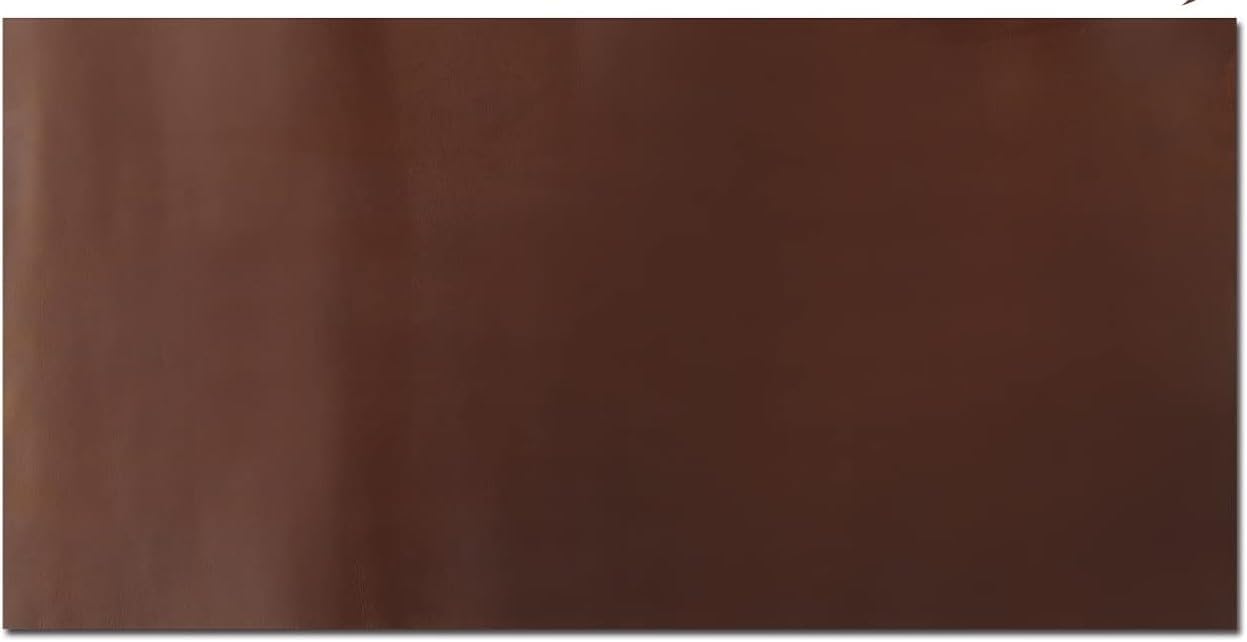 Genuine Cowhide Leather Brown Color 12'' X 24" Sheets for Crafts 1.8-2.0 mm Thickness Pre Cut Pieces for Tooling, Art, Sewing, Hobby for Cutting and Engraving Machines