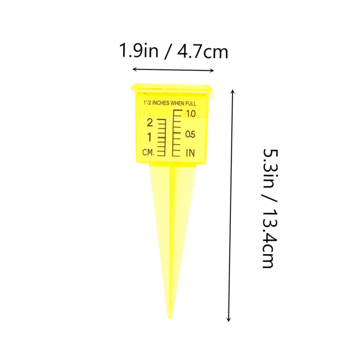 MERRYHAPY Rain Gauge Device Plastic Rain Measuring Stakes Container for Outdoor Landscape Use