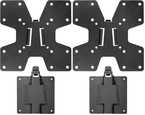 Image of VIVO Large Adapter VESA Mount Quick Release Bracket Kit, Stand Attachment and Wall Mount Removable VESA Plate for Easy LCD Monitor and TV Screen Mounting, STAND-VAD2H (Pack of 2)