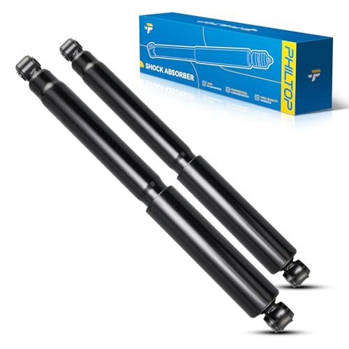 Image of PHILTOP Rear Pair Set Replacement Shock Absorbers Fit For Ford 1989-2011 Ranger,Ford 1980-1998 F-250,Ford 1990-1996 F-150,1980-1997 F-350,Mazda 1994-1996,Struts and Shocks Complete Assembly 344079