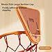 Portable Over Door Basketball Hoop Adjustable Height for Home Dorms Offices No Drill Foldable Indoor Practice Foldable Indoor Training Basketball Rings for Children