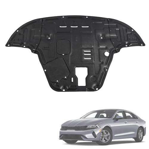 Image of Engine Splash Shield Guard for KIA K5 2021-2025 2026 - Heavy-Duty PVC Skid Plate for Radiator, Engine & Transmission - Easy Installation, Extended Coverage, Maintenance Holes & Vent Design