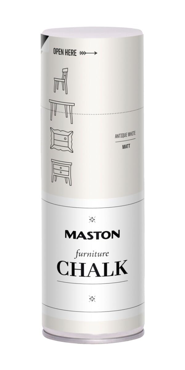 Maston Spray Paint Furniture Chalk Matt Antique White 400Ml 6412490045739