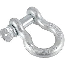JOIKIT 1-1/8 Inch D Ring Shackle Load Limit 9.5 Tons/ 20944 Lbs, Bow Shackle Heavy Duty for Anchor, Towing, Winch, Off Road