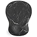 ErgoComfort Gel Wrist Rest Mouse Pad-Ergonomic Office Mousepad with Wrist Support-Non-Slip, Design Desk Accessories Mat for Home&Game Decor (08Black Marble)
