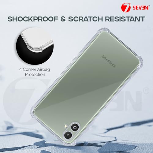 Image of 7SEVEN Back Cover for Samsung Galaxy F14 5G Transparent Mobile Back Case Shock Proof Design Camera Edges Protection Crystal Clear Phone Case Silicon Soft TPU and Flexible Bumper Phone Cover