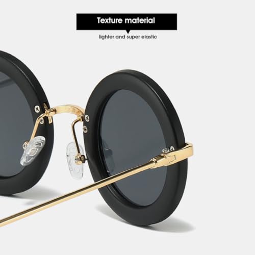 Lunettes de soleil rondes pour adoucir les traits du visage avec style rétro
