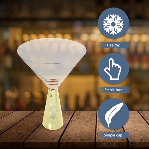 Verre à cocktail doré réutilisable incassable pour éviter la casse