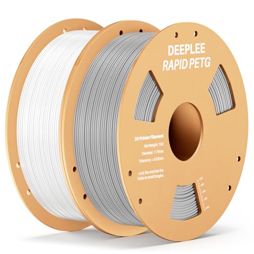 Image of Rapid PETG Filament 1.75mm 2 Pack 1kg White & Gray