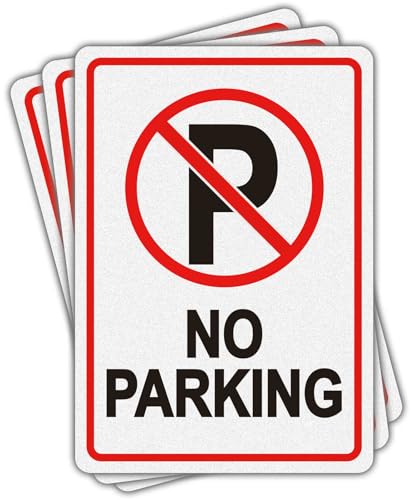 No Parking Signs Do Not Park Here Sign 3 Pack No Parking Stickers