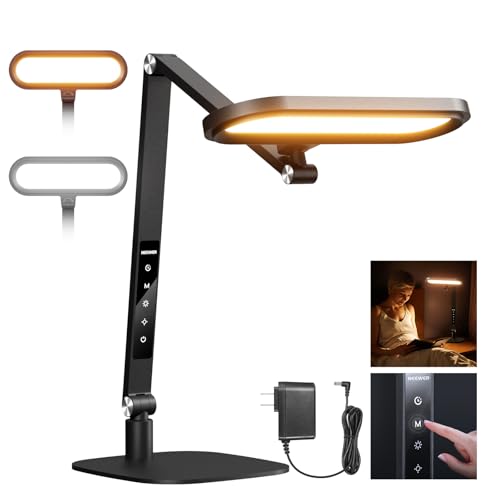 NEEWER Basics 16W Desktop LED Lamp for Home Office Video Conference Reading Lighting, Eye Caring...