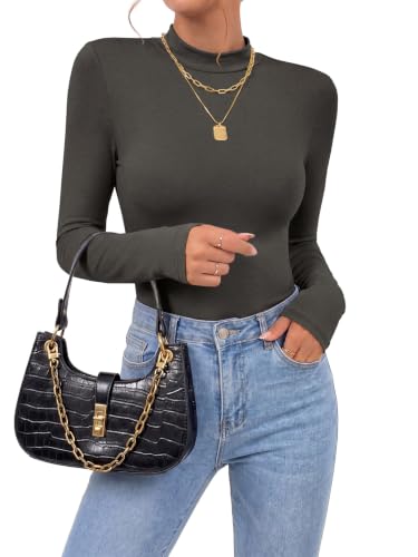 Image of OPOIPIN Women's Long Sleeve Basic Bodysuit