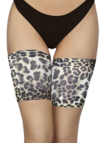 Annes styling Anti-Reibungs-Oberschenkelbänder für Damen verhindern Reibung, mit Satin gefütterte Schutzstreifen aus Silikon, Pantera Größe S Cover