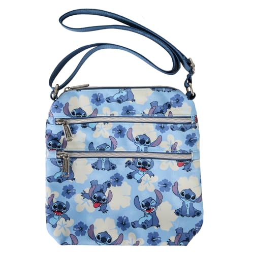 Loungefly Disney Stitch Passport Crossbody Travel Bag Blue2