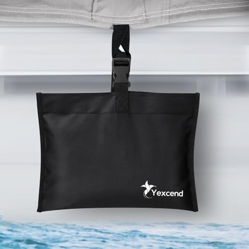 Yexcend 4 Packs Boat Cover Sand Bag Mooring Kit, 600D Marine Grade Polyester Canvas with Tarp Clip Accessories by Yexcend - Image 2