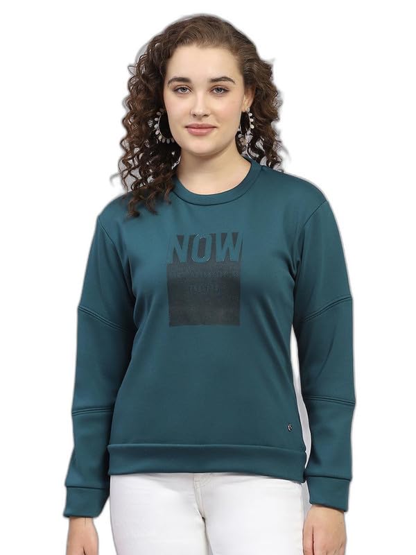 monte carlo Women's Regular Fit Sweatshirt | Printed Pattern | Pull-On Closure with Long Sleeve Round Neck Casual Sweatshirt for Women-picture-29