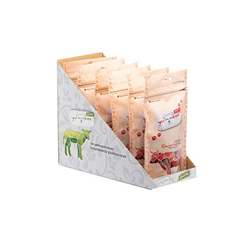 Yummeez Pure Rinderherzen, gefriergetrockneter Hundesnack/ Hundeleckerli, 6er Pack (6 x 35 g) Cover