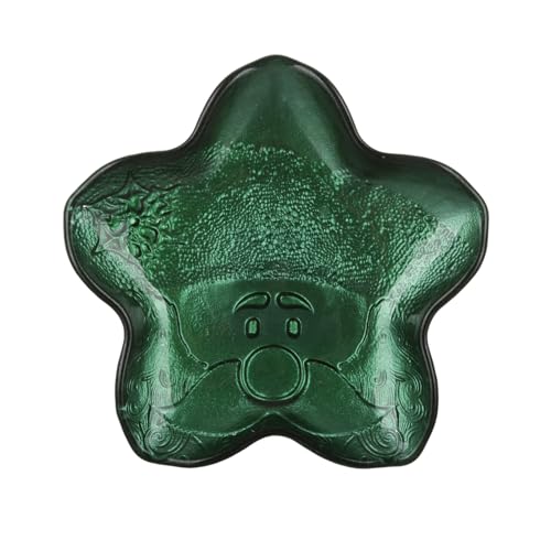 KASANOVA Weihnachtsmann Glasschale 15 cm grün Weihnachten