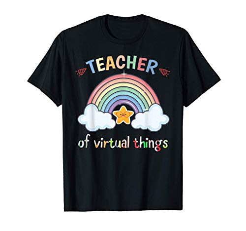 Teacher of Virtual Things Home School Online learning Maglietta