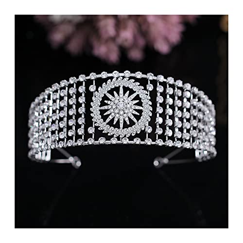 Tiara de boda que no pesa corona para novia con fijación segura