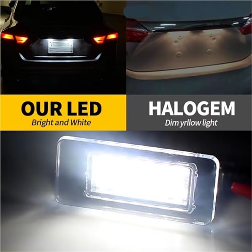 Lámpara de luz matrícula LED Dacia Duster iluminación trasera anti-error 6