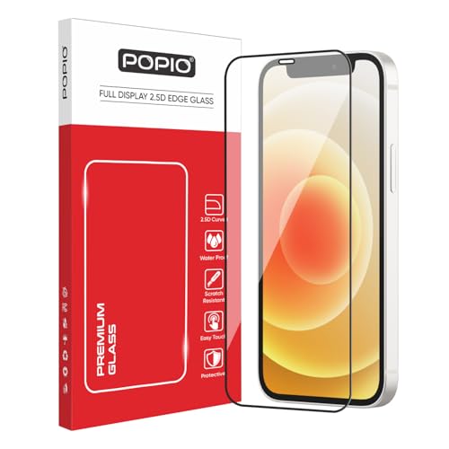Image of POPIO Military-Grade Gorilla Tempered Glass For iPhone 12 Mini | 9H Hardness, Edge-to-Edge, Bubble-Free