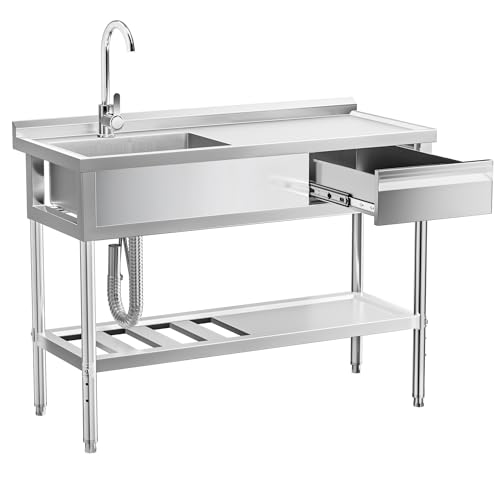 Stainless Steel Sink Cold and Hot Water Pipes, Free