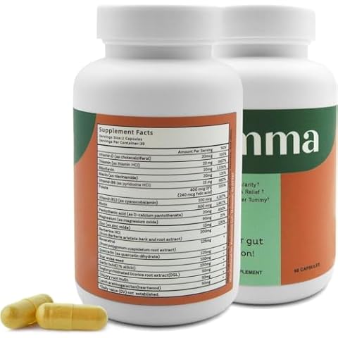 Emnna Gut Health Supplement - 60 Capsules - Advanced Probiotics for Digestive Balance, Natural Cleansing - Regulates Bowel Movements. (1) Cover