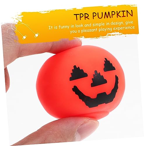 KICHOUSE 12Pcs Brinquedos De Decoração De Halloween Abóbora De Halloween Abóbora Tpr Squeeze Para Fe