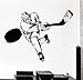 Etiqueta De La Pared Deportes Raqueta De Hockey Bateo Deportes De Invierno Atleta Vinilo Calcomanía Mural Niño Decoración Del Hogar Dormitorio Pegatina 75X56Cm