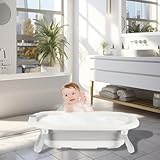 εїз【Excellente Stabilité】La sécurité de bébé est toujours notre principale préoccupation. Notre baignoire pliable bébé est équipée de supports renforcés solides pour assurer la stabilité et la sécurité lors de l'utilisation. De plus, la conception antidérapante de la ventouse au bas peut empêcher efficacement la baignoire de glisser pendant l'utilisation, offrant ainsi un environnement de bain plus sûr pour les bébés.