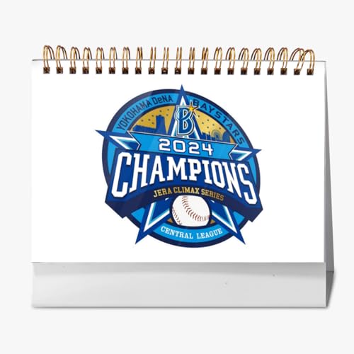 2026年 卓上カレンダー 横浜DeNAベイスターズ SMBC日本シリーズ2024優勝記念 野球応援 デスクトップ カレンダー 小型 月間 書き込み 計画整理用 おしゃれ 記念品 プレゼント 2025年9月?2026年12月