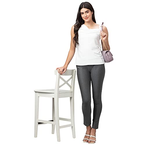 Image of Globus Women White Solid Sleeveless Top