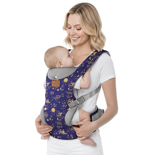 Image of YooxArmor Baby Carrier, Ergonomic Adjustable Toddler Carriers for 7-33 Lbs, Cozy Lightweight Infant Carrier with Neck Support, Baby Chest Carriers with Lumbar Support for Parents (3-36 Months)