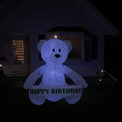 Sunnydaze Celebration Bear Inflatable Decoration Cover