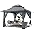 ABCCANOPY Pop Up Gazebo 13x13 - Outdoor Canopy Tent with Mosquito Netting for Patio Garden Backyard(Gray)