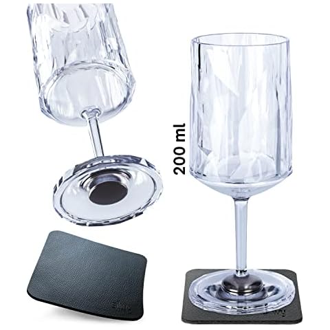 Vasos magnéticos Silwy de plástico de alta tecnología con almohadillas metálicas de gel nano Cover