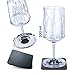 Produktbild silwy® HIGH-TECH-Kunststoff-Magnet-Gläser inkl. Metall-Nano-Gel-Pads  rutschfeste Campinggläser, Boot- und Yachtzubehör (Wein // 0,2 l // 2er Set)
