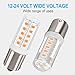 HRYSPN 4PCS BA15S LED bulb p21w 12V 24V, 1141 LED Bulb Bayonet Single Contact Base for RV Camper Trailer Boat Trunk Interior Lights, Warm White 3000K