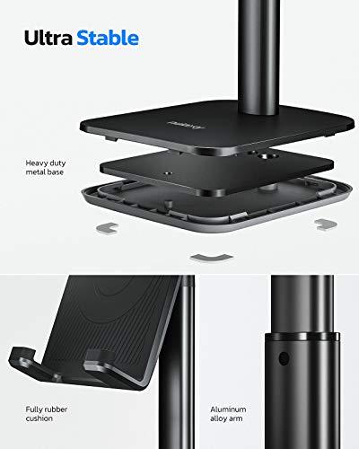 image for Nulaxy Phone Stand, Height Angle Adjustable Cell Phone Stand, Phone Ho