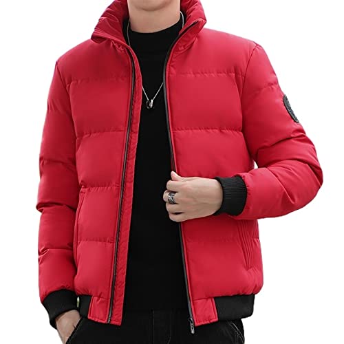 TIYRUS Jaqueta de algodão masculina inverno engrossada gola alta jaqueta de algodão bonito meninos r